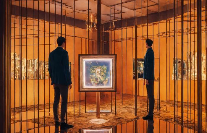 An image showing a conventional business meeting using AI, illustrating the impact of AI-generated content in professional settings.